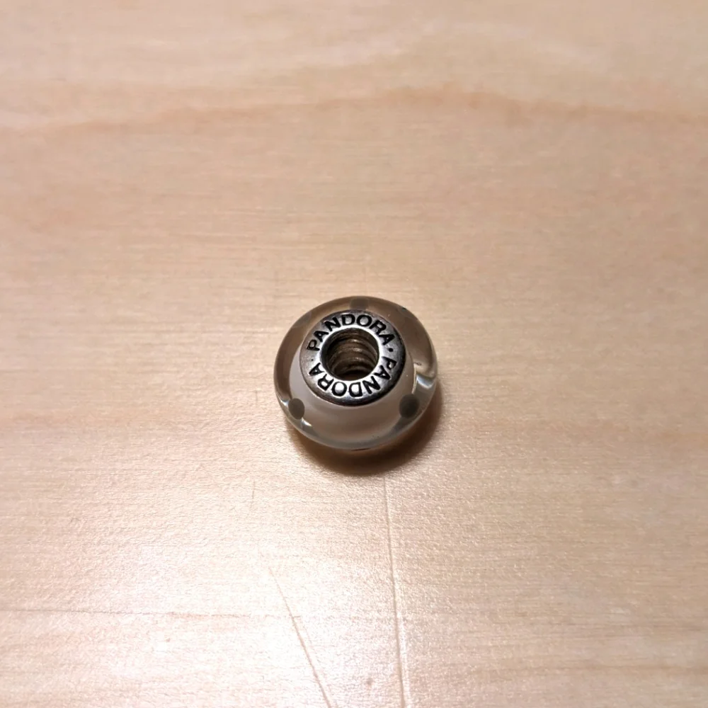 Pandora white polka dot bead - Picture 2 of 4